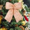Velvet Christmas Bows for Gifts Wire Fastener Bows Elegant Velvet Christmas Bows for Xmas Tree Wreaths Sparkling Sequins Decor