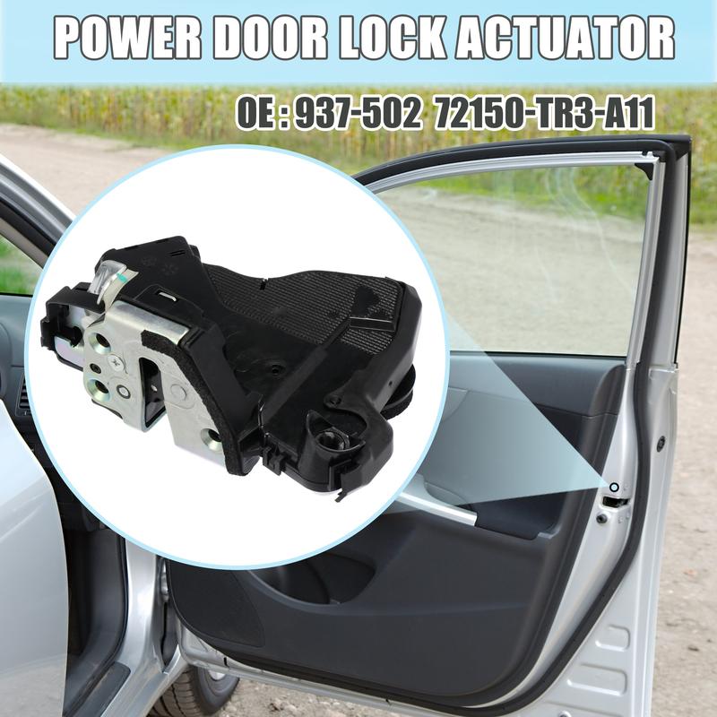 X Autohaux Car Power Door Lock Actuator Front Left 937-502/72150-TR3-A11 for Acura RDX MDX RLX 2012- for Honda Civic 2012-19