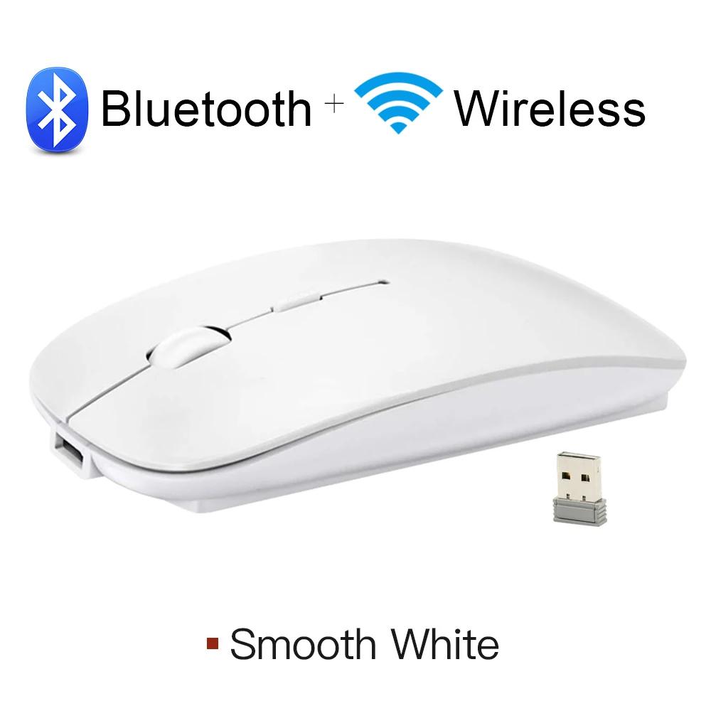 Rechargeable Bluetooth Mouse Wireless Mouse Bluetooth Computer Silent Mause Ergonomic Mini Mouse 2.4Ghz Optical Mice For PC