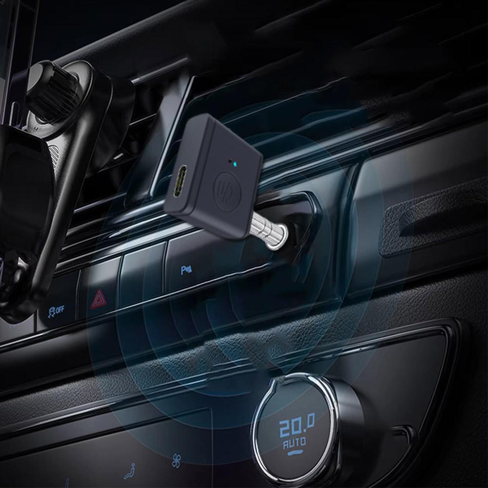 Aux Receiver Wireless Car Bluetooth Adapter 3.5mm To 3.5mm Jack Audio Music Mic Handsfree Adapter For Car Speaker Bluetooth 5.3