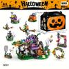 Halloween Building Blocks Kids Bricks Haunted House Toys Pumpkin Festival Gift Ornaments Halloween Decoration 2025