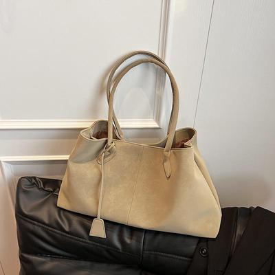 Luxury Suede Tote Bag - Retro Style, Spacious, Versatile Women's Shoulder Bag for Autumn/Winter
