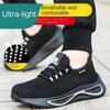 Labor Insurance Shoes, Breathable Mesh Surface, Light Soft Sole, Plastic Bag Head, Smash-proof and Stab-proof Work Shoes