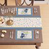 4/6pcs Set Hanukkah Snowman Menorah Dove Snowflake Placemats, Suitable for Home Kitchen Dining Room Parties Indoor/Outdoor Decoration, 12x18 Inches