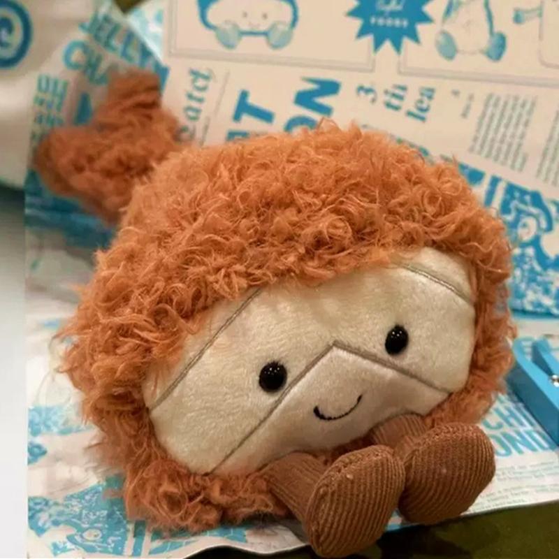 Nieuwe verpakte frietjes figuur simulatie gevuld pluche speelgoed cartoon anime schattig kinder verjaardagscadeau leuke pop