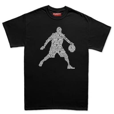 Mens Basketball Player Legends Tribute T Shirt Tee Top T-shirt