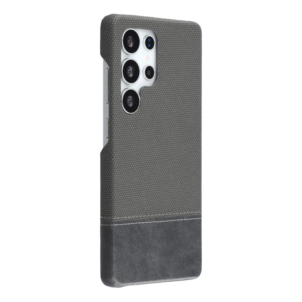 For Samsung Galaxy S23 Ultra Case PU Leather + PC Splicing Anti-Slip Phone Cover