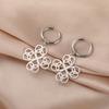 Teamer Irish Trinity Knot Dangle Earrings Women Lucky Heart Clover Earring Stainless Steel Amulet Vintage Jewelry Wholesale