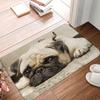 Pug Dog Pattern Welcome Mat Anti-Slip Carpet for Bathroom Kitchen Bedroom Living Room Entrance Rug Home Decor Doormat INS