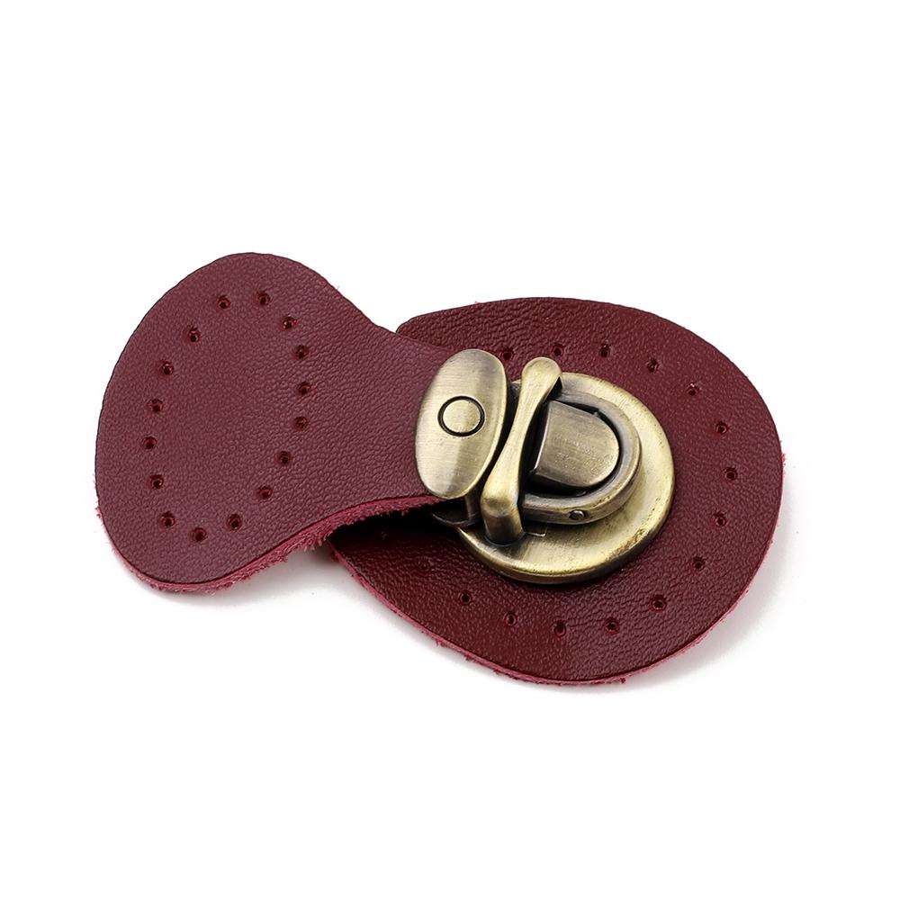 Genuine Leather Bag Lock Magnetic Button Fasteners Snap Buckles Replacement Handmade Bag DIY Clasp Accessories KZ0253