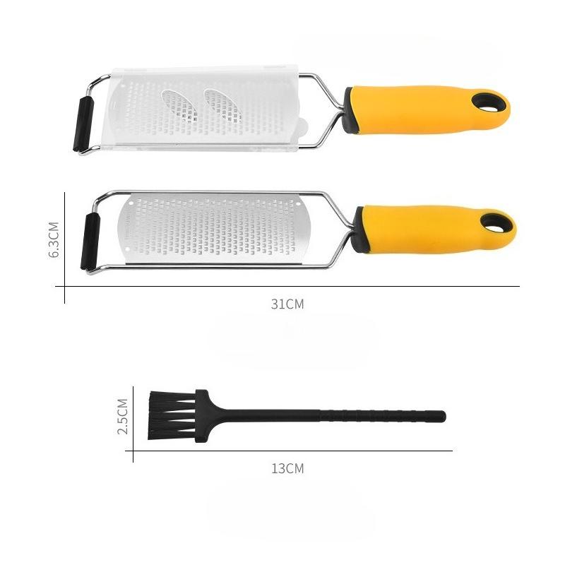 Edelstahl Käsereibe Multifunktionaler Käsehobel Schneider Käsehobel Küchenzubehör Dessertwerkzeug Manueller Schneider