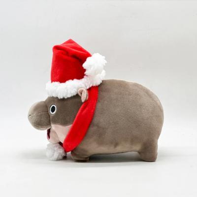 Lifelike Hippo Papa Animal Emulational Hoppopotamus Soft Stuffed Doll Plush Toy Kid Girl Boy Birthday Christmas Gift