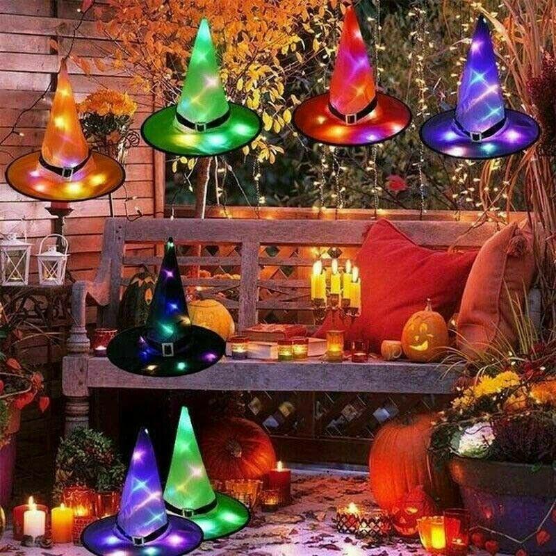 Buy 5Pcs Halloween Witch Hats With 