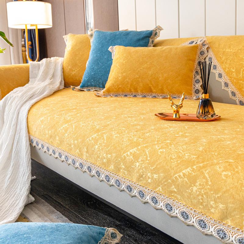 

Доступная роскошная стильная диванная подушка, универсальный нескользящий чехол на четыре сезона, новый простой современный чехол для диванной подушки, полотенце 70*70