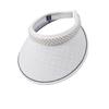 Summer sunscreen sunshade empty top hat Korean version versatile pearl hat women's vinyl big eaves headband sun hat