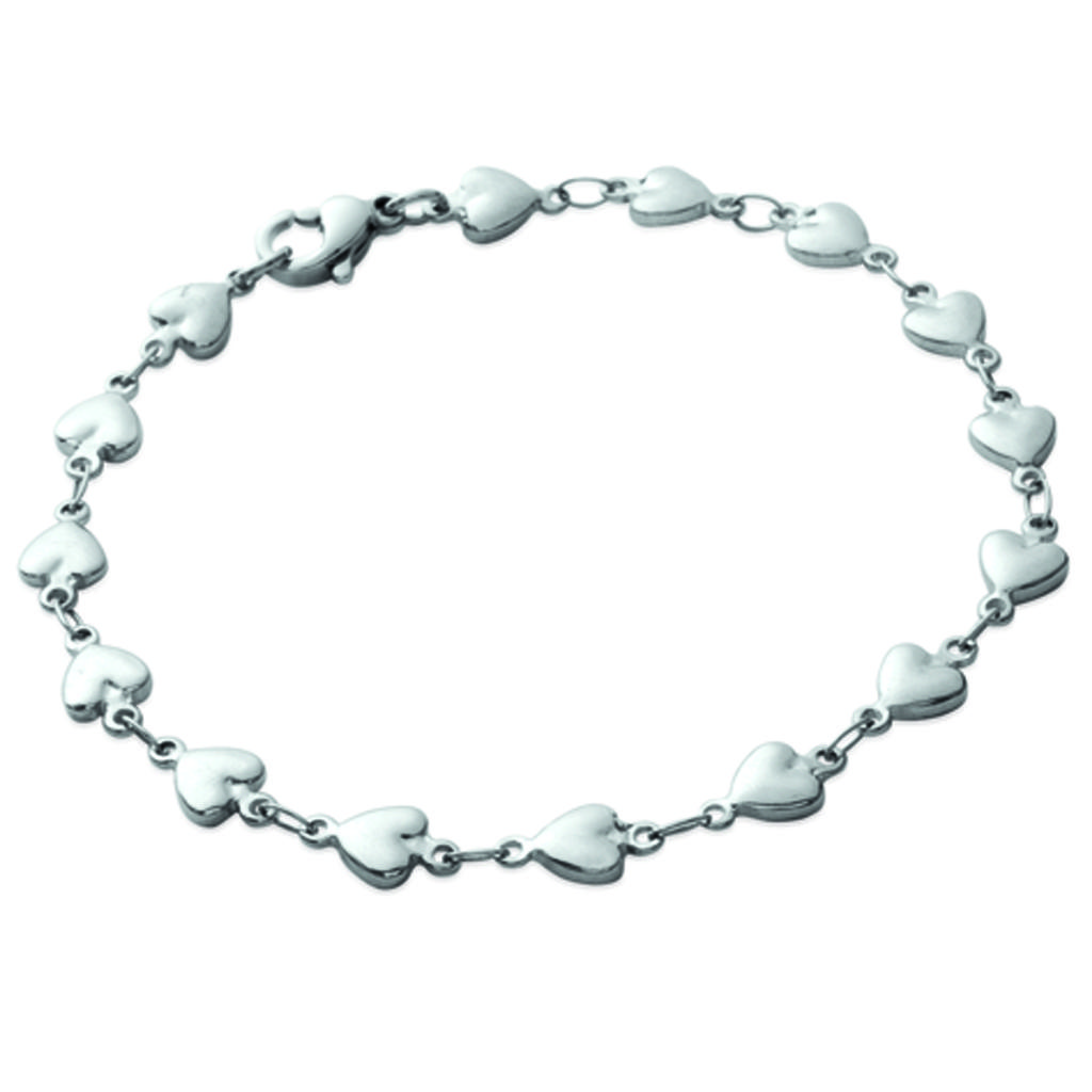 Les Trésors De Lily [K9378] - Bracelet Acier 'Love' argenté - 5 mm