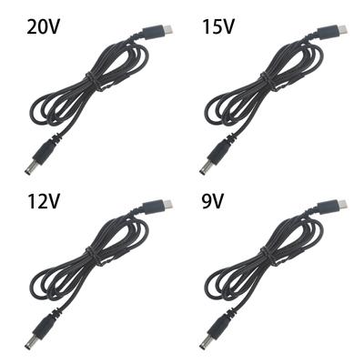 Type C PD To 12V 5.5x2.1mm Power Cable for Home Camera Desk Lamp Speakers Headset WiFi Router and More 12V Devices