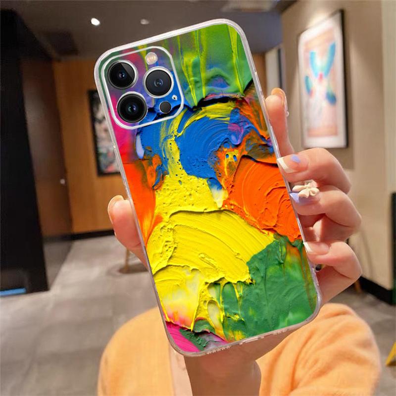 Phone Case For iphone 17 Pro Max Air 16 15 14 13 Pro Max 15 16 Pro 15Plus Watercolors Paint Palette Painting Box Shell