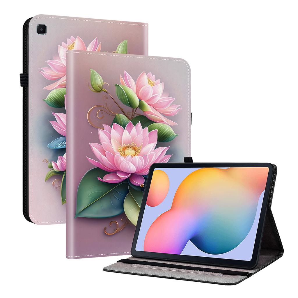 PU Leather Tablet Case for Samsung Galaxy Tab S6 Lite (2024)-11 Styles! Durable,with 2 Stand Slots,Pencil Holder & Card Slots,Flexible TPU Back Cover
