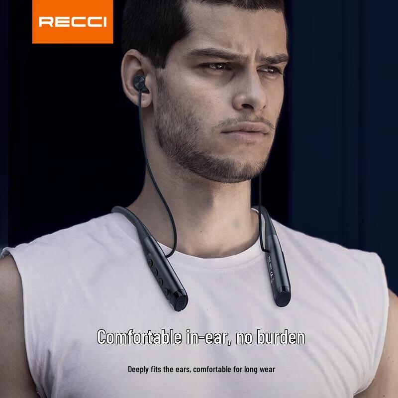 Recci REP-W65 Wireless Bluetooth Neckband Earphones