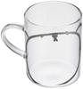 Space Joy Miffy Selfie 8644005SB Mug, Heat-Resistant Glass, 330ml, Microwave-Safe, Boris, Clear, 7.5cm Diameter,