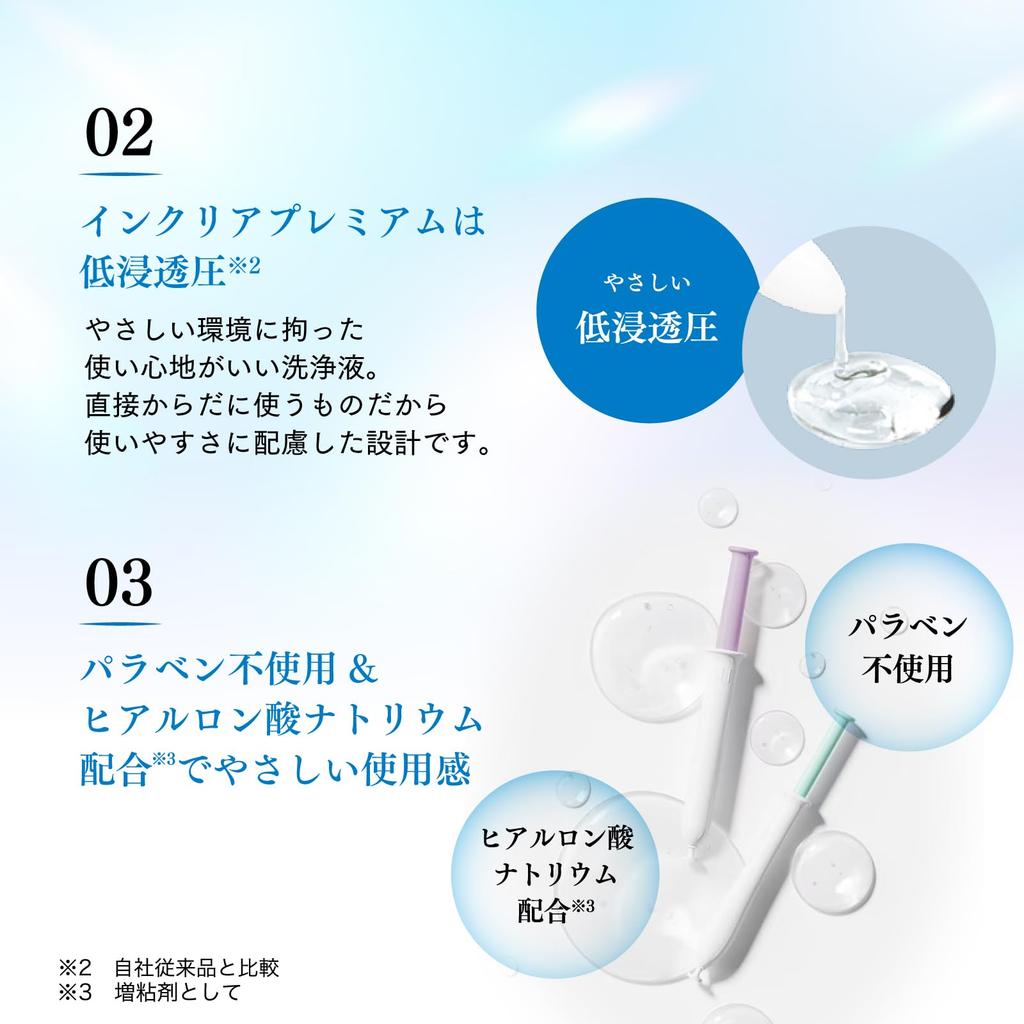 Inclear Premium Vaginal Irrigator Limited Set Managed Medical Device x 3 x 2 bottles 1.7g bottles, 2.9g