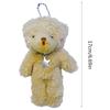 Mini Cute Plush Bear Keychain Pendant Lovely Plush Stuffed Animals Keyring Charm for Purse Bag Backpack Handbag