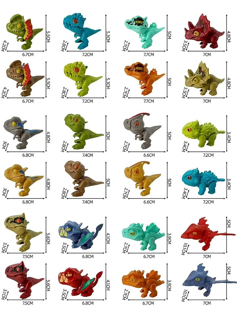 Jurassic Finger Dinosaur Triceratops Tyrannosaurus Model Toys for Kids Creative Finger Biting Dinosaurs Interactive Toy Boy Gift