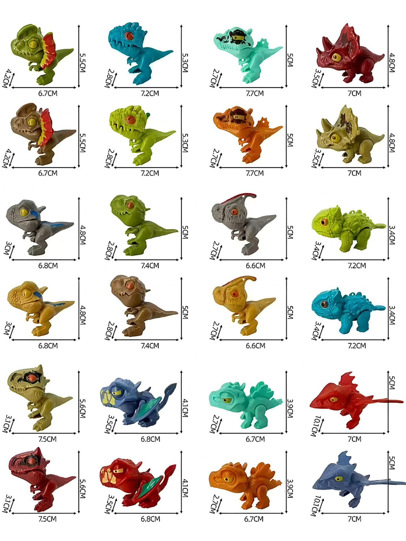 Jurassic Finger Dinosaurier Triceratops Tyrannosaurus Modell Spielzeug für Kinder Kreative Fingerbeißende Dinosaurier Interaktives Spielzeug Junge Geschenk brown