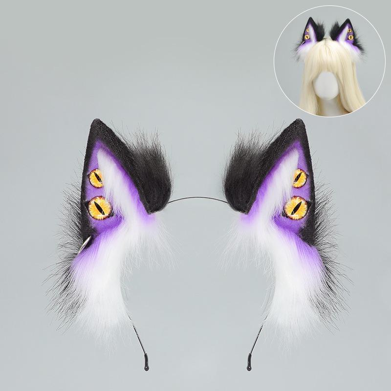 

Хэллоуин Демон Ктулху Ободок Комик-шоу Больные Лисьи Уши Уши Зверя кос Реквизит Панк Темный Ободок с Волчьими Ушами One Size