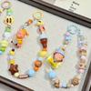 Star Person Beaded Phone Charm: Dopamine Color DIY Keyring