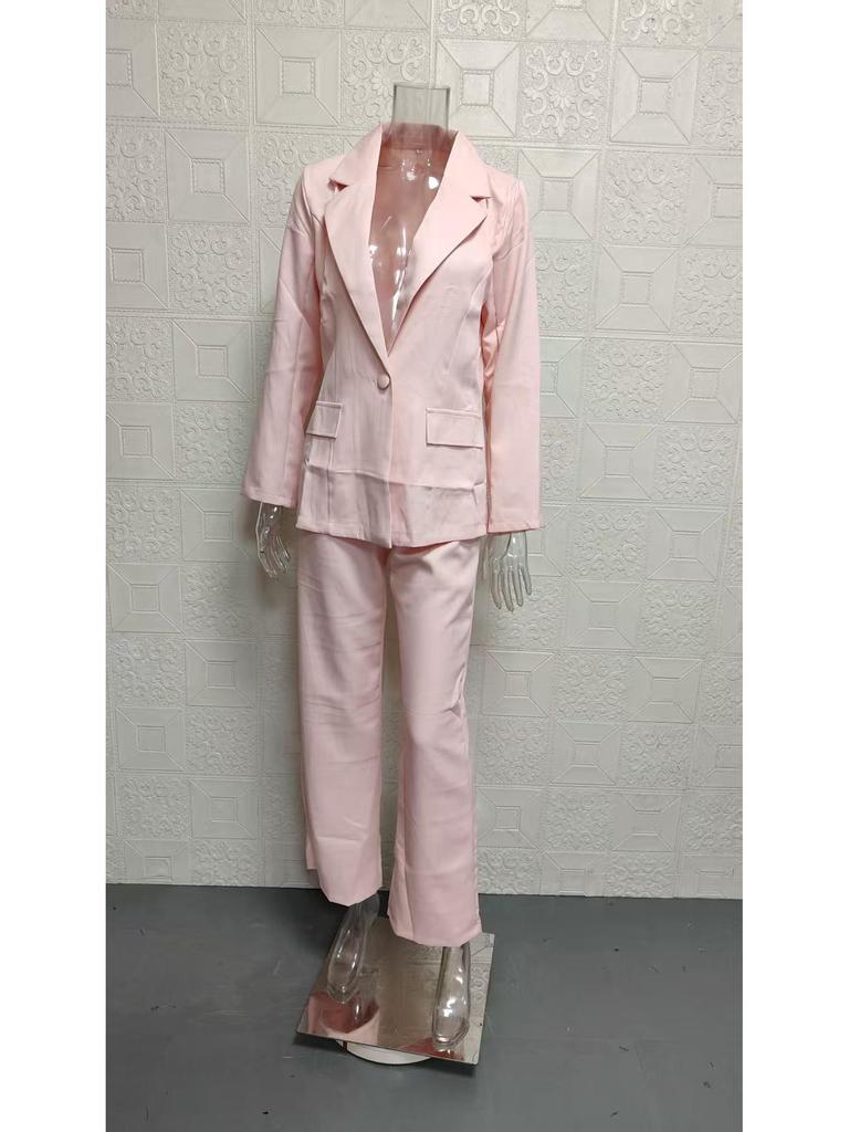 European & American Fashion Lapel Slim Cardigan Suit Jacket - Women's 2025 Spring/Autumn Collection.