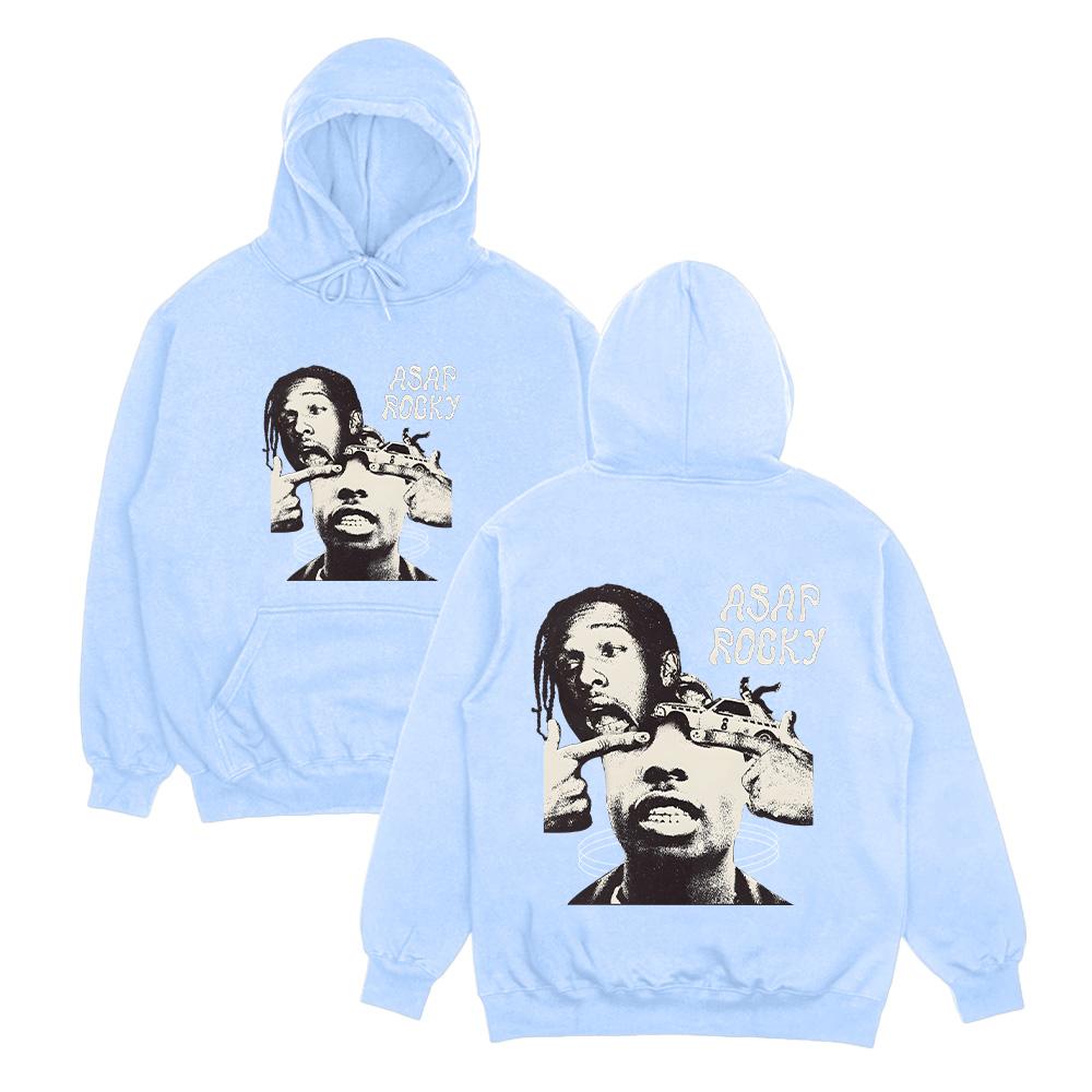 

Худі A$AP Rocky Реп Музика Светри ASAP Rocky Нарешті Альбом Asap Вуличний одяг Y2K Apper Ретро Унісекс Одяг XXL світло-синій колір
