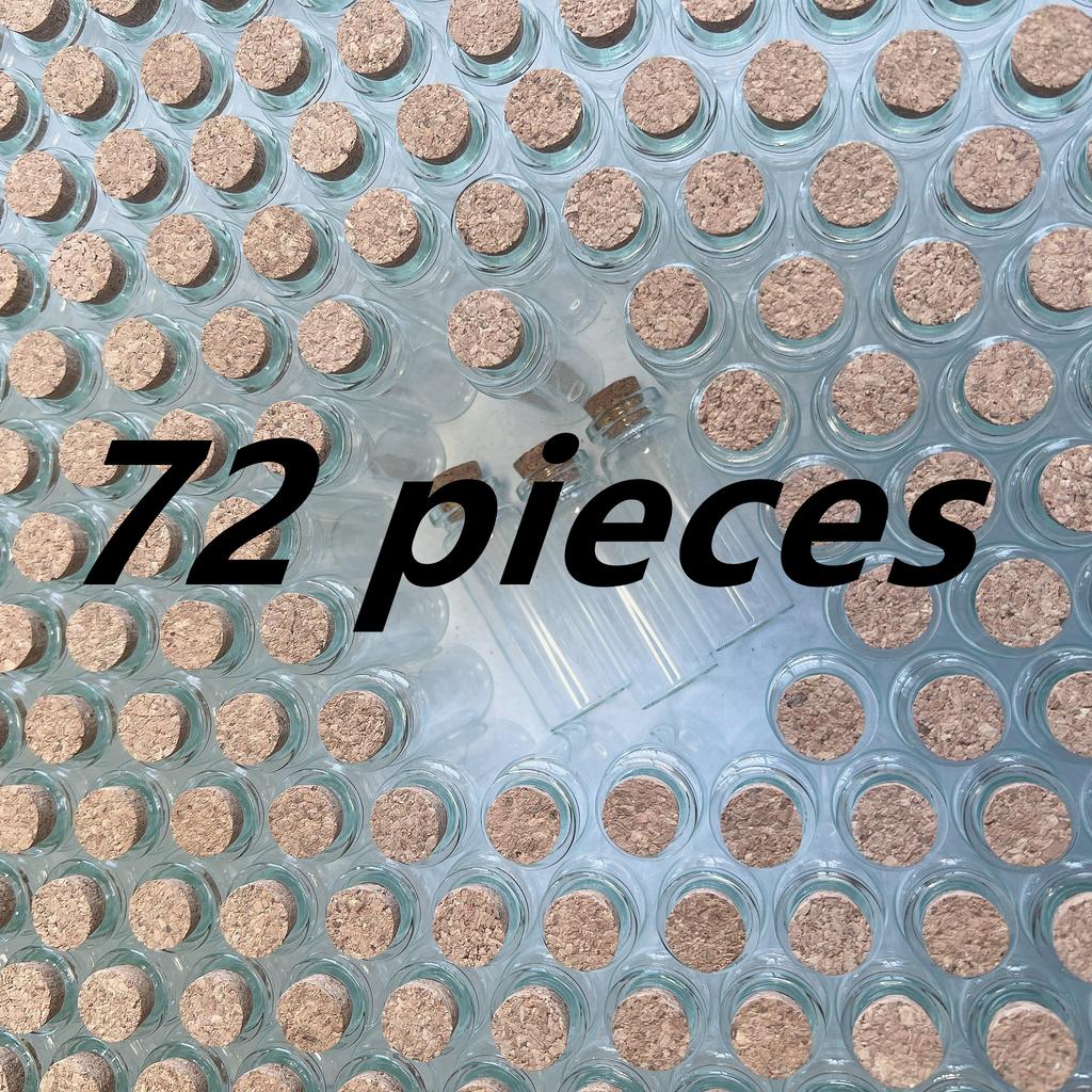 50/100 Pcs 12ml Small Glass Test Tube 22×60mm Glass Bottles With Cork Stopper Diy Crafts Tiny Empty Glass Jars Mini Vials Gift
