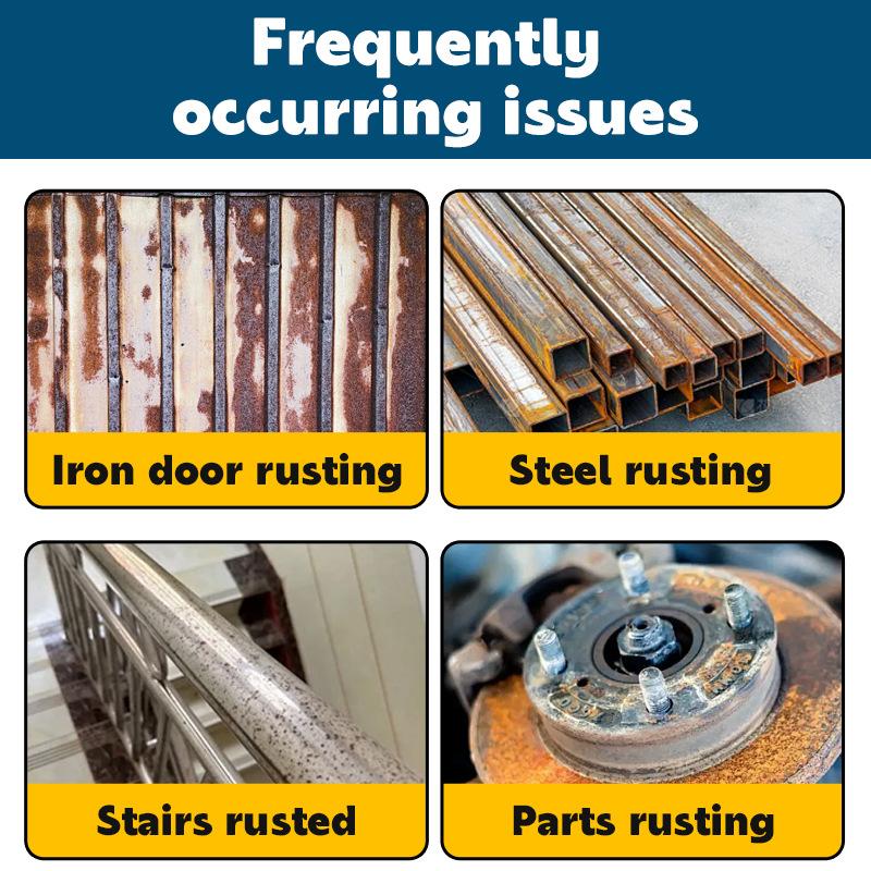 Metal brush paint for door and iron fence renovation and color repair; water-based odorless paint for self-painting.