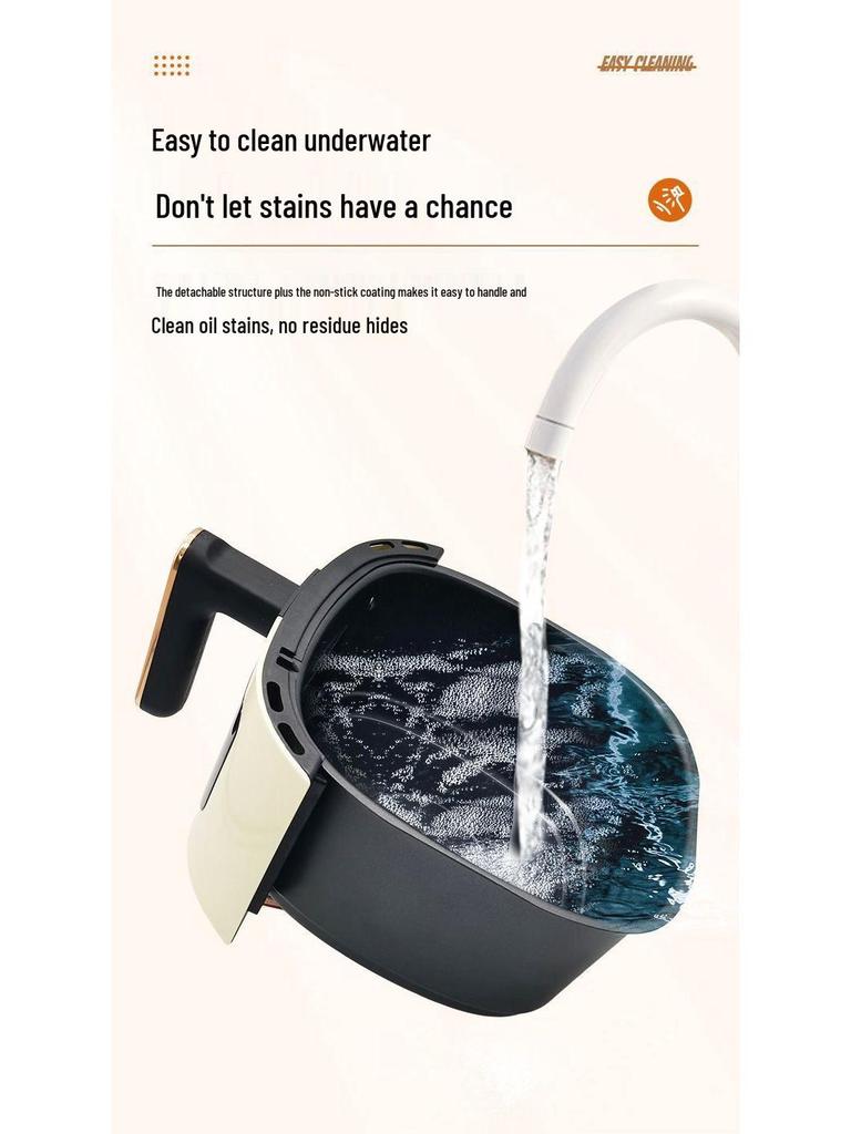 Elegancki Wielofunkcyjny Beztłuszczowy Elektryczny Frytkownica Powietrzna z Diamentowym Wzorem