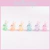Adorable Cartoon Glow-in-the-dark Resin Rabbit Decorative Figurine For Desk