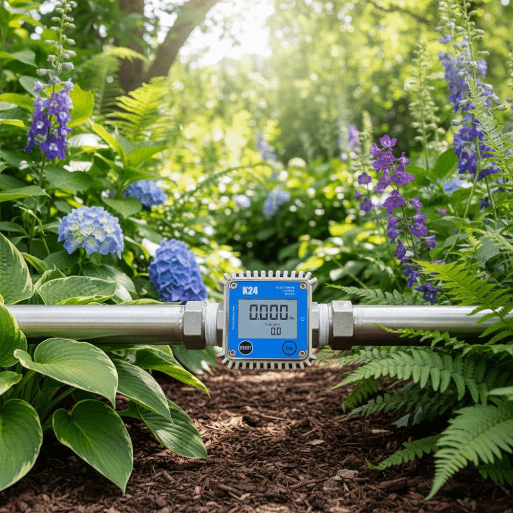 Plastic External Thread K24 Turbine Flow Meter High Precision Flowmeter Urea Measuring