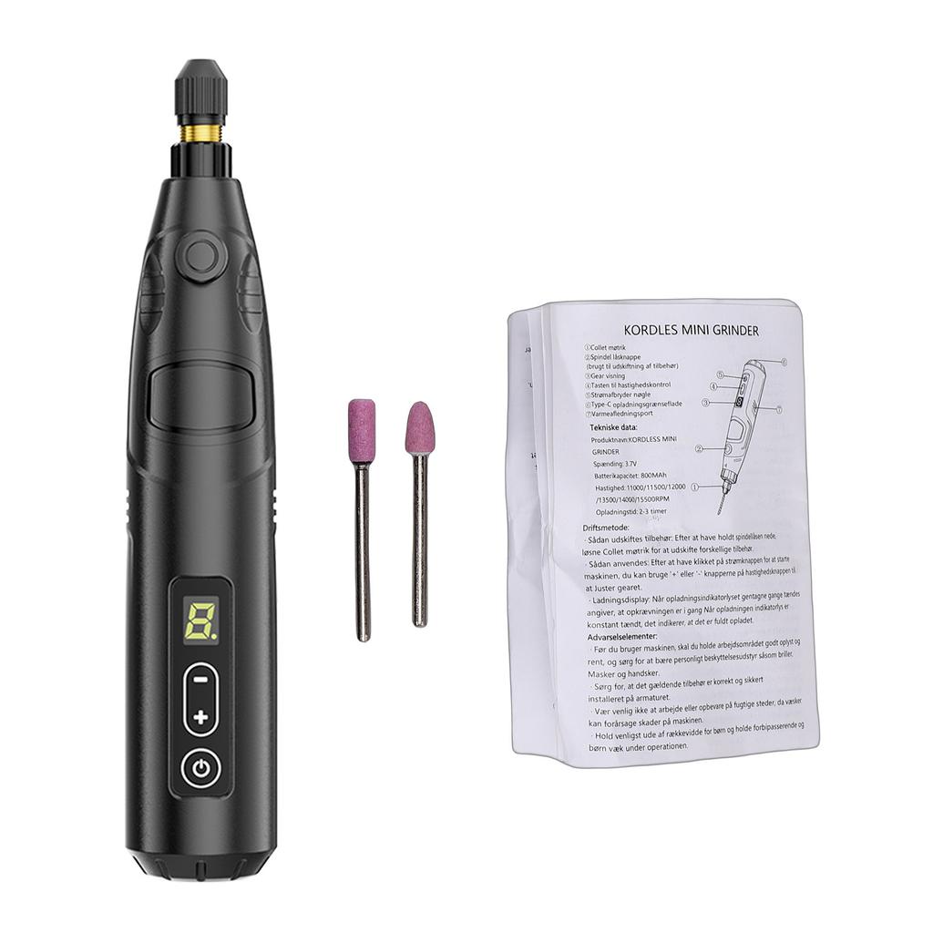 Mini Power Carving Tool Electric Grinder Polisher Cordless Engraver Rechargeable Cordless Rotary Tool 6 Speeds 18000 RPM