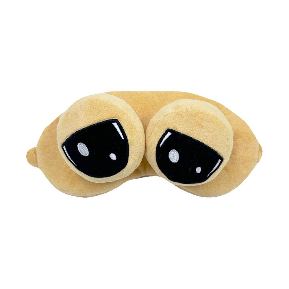 Alien Pou Plush Cartoon Pillow with Big Eyes - Cute & Funny 3D Doll
