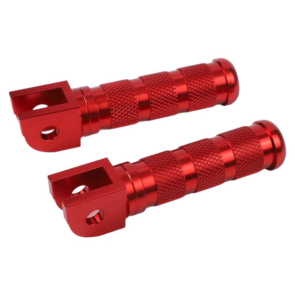 Motorcycle Riding Street Riding Retro Foot Pegs Comfort Control Pegs Red 11*8*5 Shock Absorption Design Vibrant Appearance