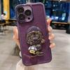 Cartoon Bracket Is Suitable for Apple 15 Mobile Phone Case Mary iPhone14 Trendy Brand 13Promax Glitter 12 Lens Case
