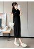 Maternity Summer Trendy Plus Size Knit Dress: Casual, Slimming & Versatile