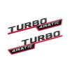 2pcs TURBO 4MATIC Fender Sticker Front Door Side Sticker for Brabus Mercedes Benz AMG Maybach A/C/E/S Brabus Sticker Christmas AW1 c13