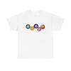 Lucky Pool Balls Retro Graphic T Shirt Men's Heavy Cotton Tee