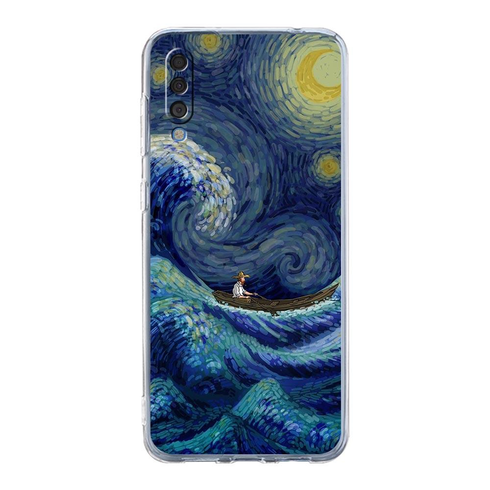 Art Aesthetic Van Gogh Starry Phone Case For Samsung Galaxy A52 A50 A70 A10 A30 A40 A20S A20E A02S A12 A22 A72 A32 5G A04s Cover
