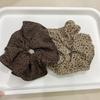 Retro Würziges Leopardenmuster Scrunchie Hochelastisches Haargummi für Damen
