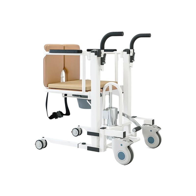 Patient Chair Hydraulic Transferred Lift Wheelchair w/180°Split Seat And Table