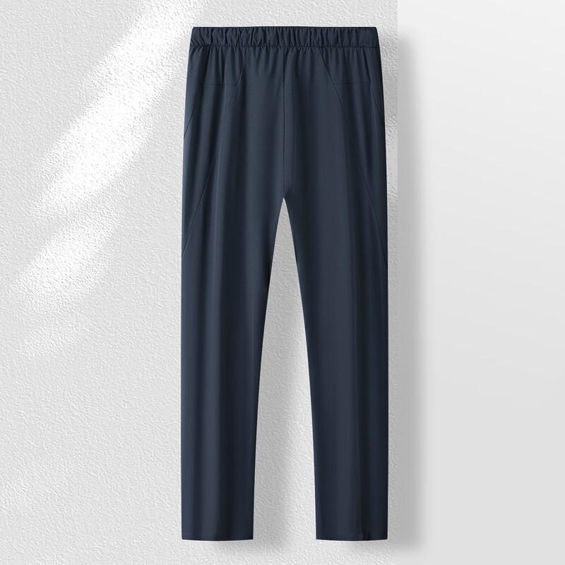 MONTAGUT Ice-Cool Linen-Tencel Blend Casual Long Pants