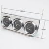 52mm Car Triple Gauge Voltmeter Water Temp Gauge (Celsius)  Oil Pressure Gauge(Bar) 3 in 1 Car Modification Gauge With Sensor